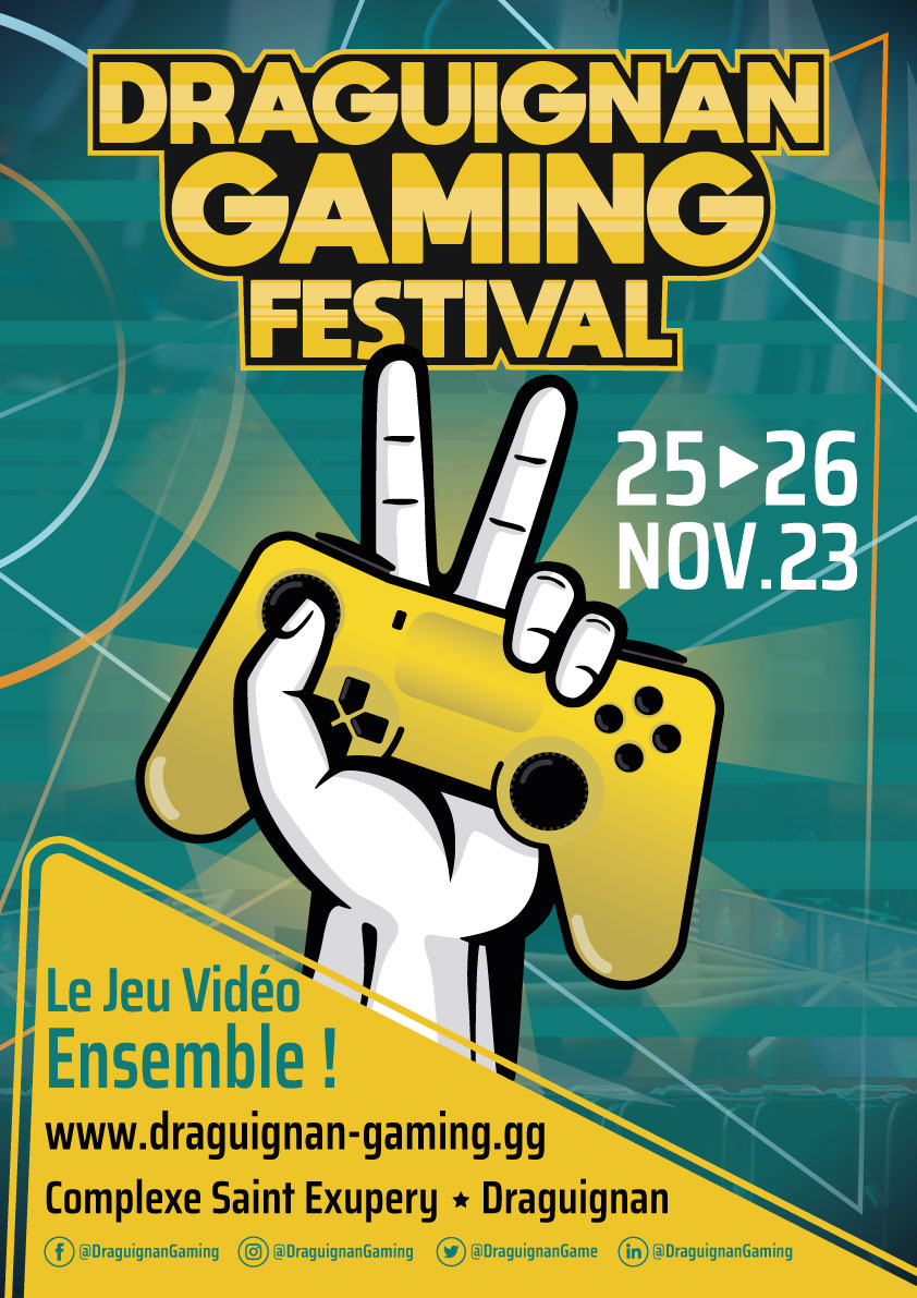Affiche Draguignan Gaming Festival 2023